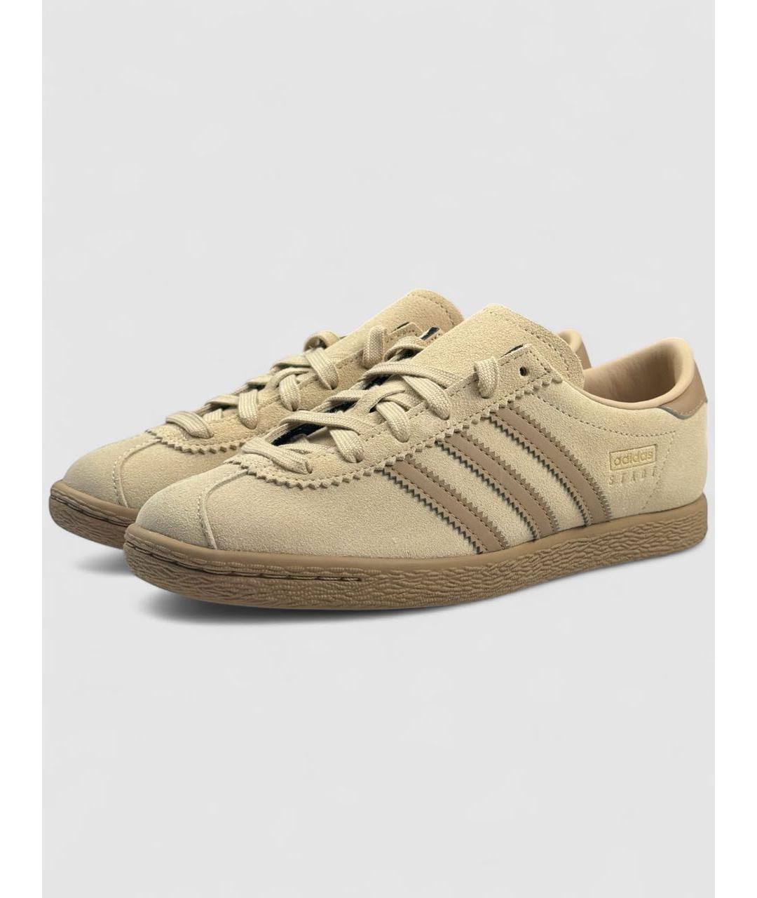 ADIDAS Бежевые замшевые кроссовки, фото 2