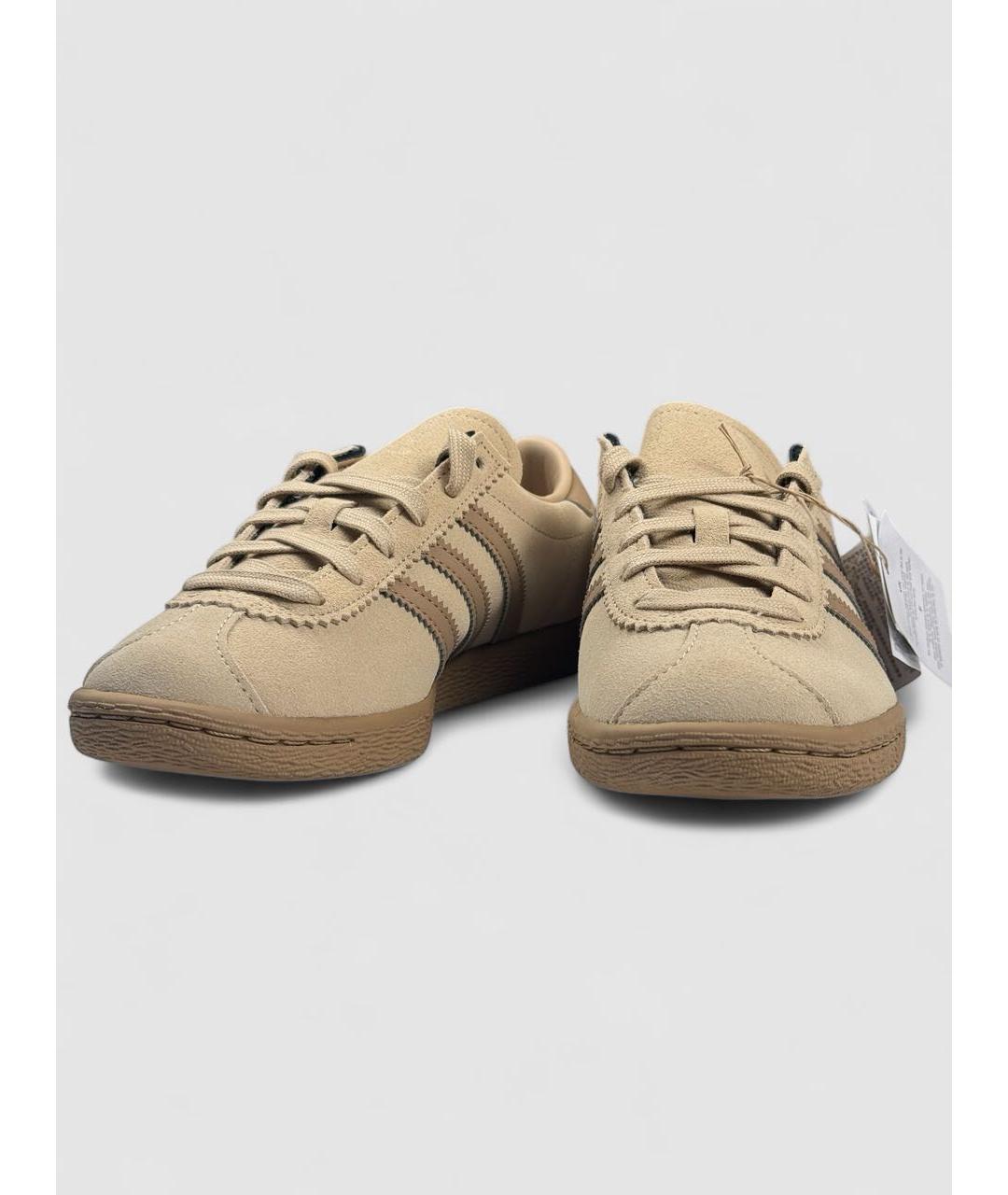 ADIDAS Бежевые замшевые кроссовки, фото 3