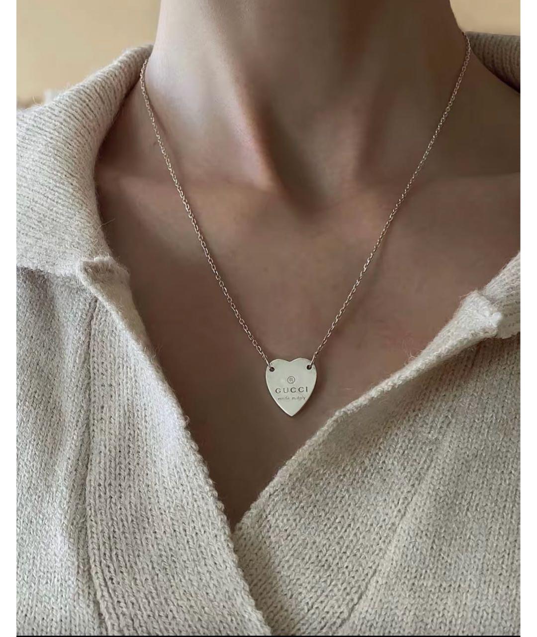 GUCCI Серебряная серебряная подвеска, фото 6