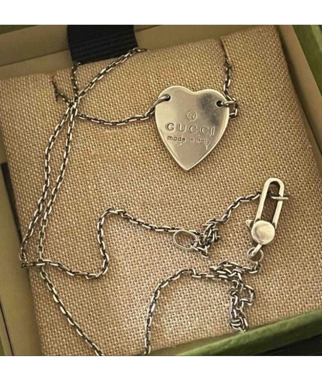GUCCI Серебряная серебряная подвеска, фото 7
