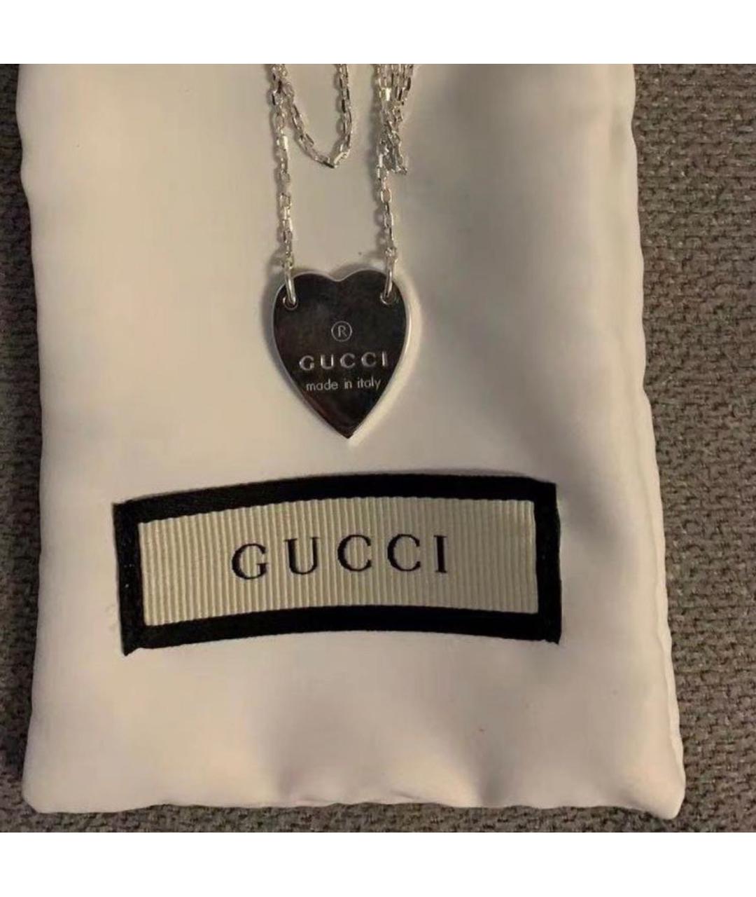 GUCCI Серебряная серебряная подвеска, фото 8