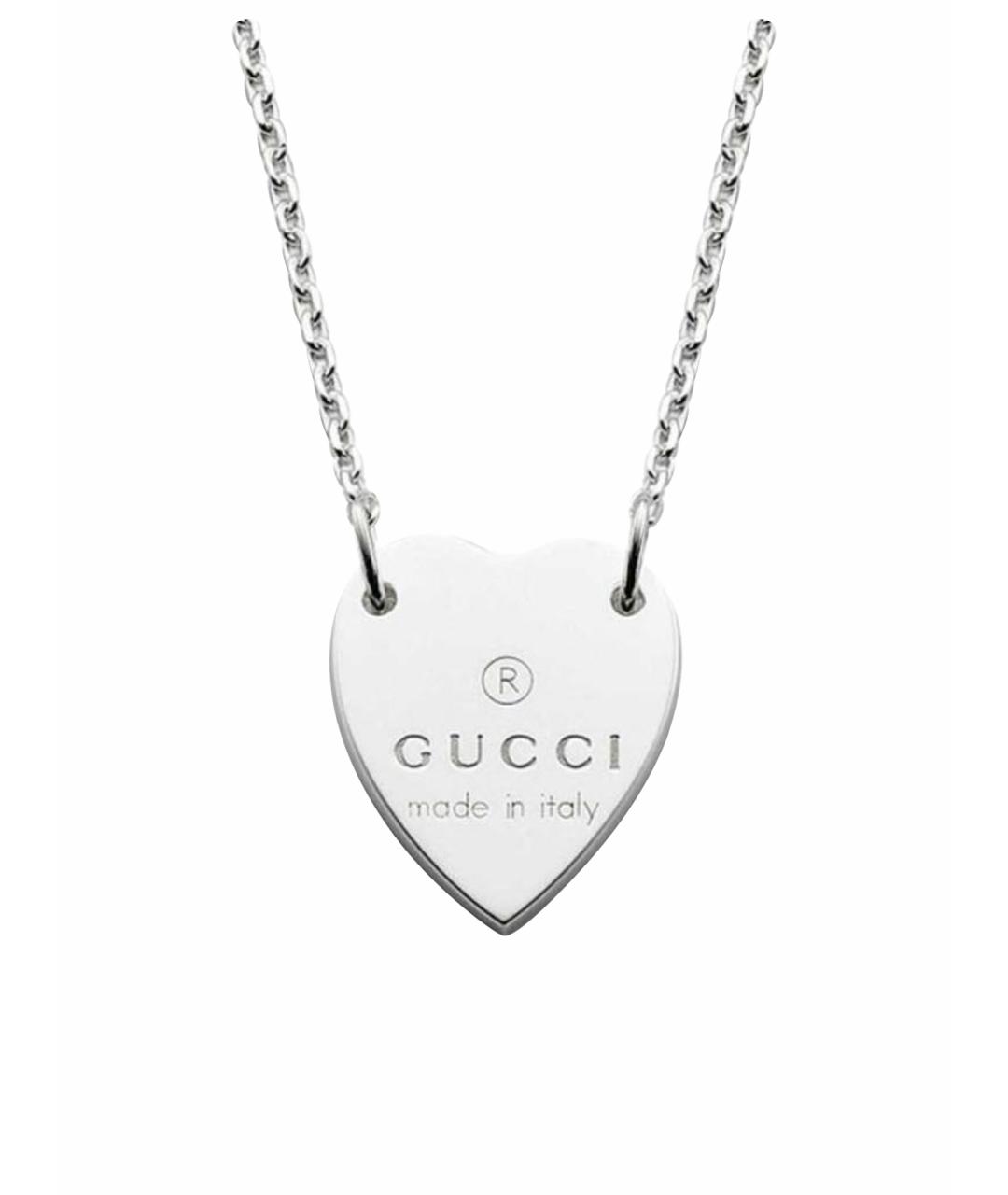 GUCCI Серебряная серебряная подвеска, фото 1