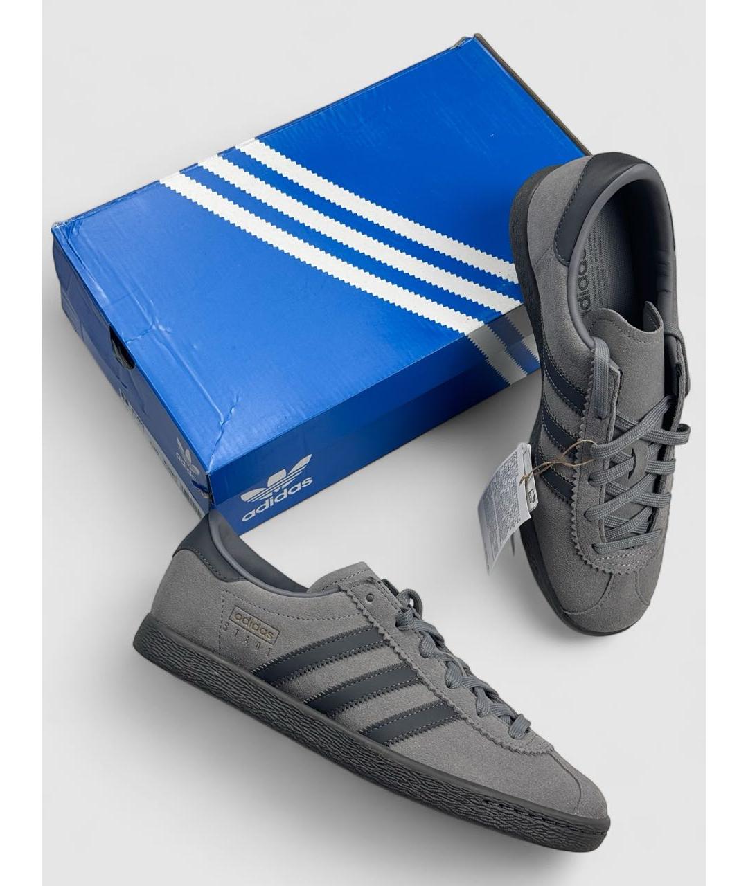 ADIDAS Серые замшевые низкие кроссовки / кеды, фото 6