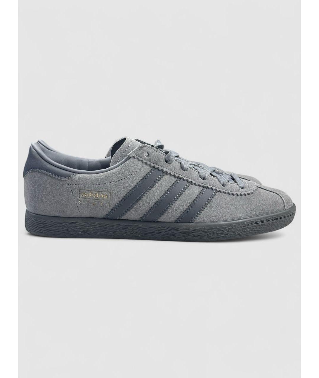 ADIDAS Серые замшевые низкие кроссовки / кеды, фото 3