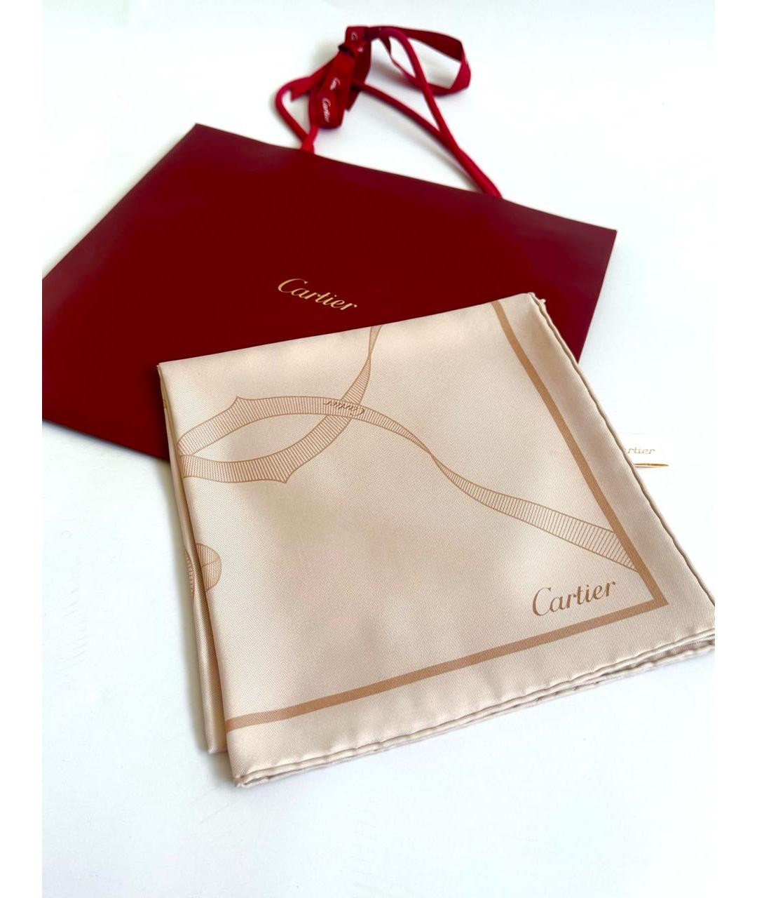 CARTIER Шелковый платок, фото 2