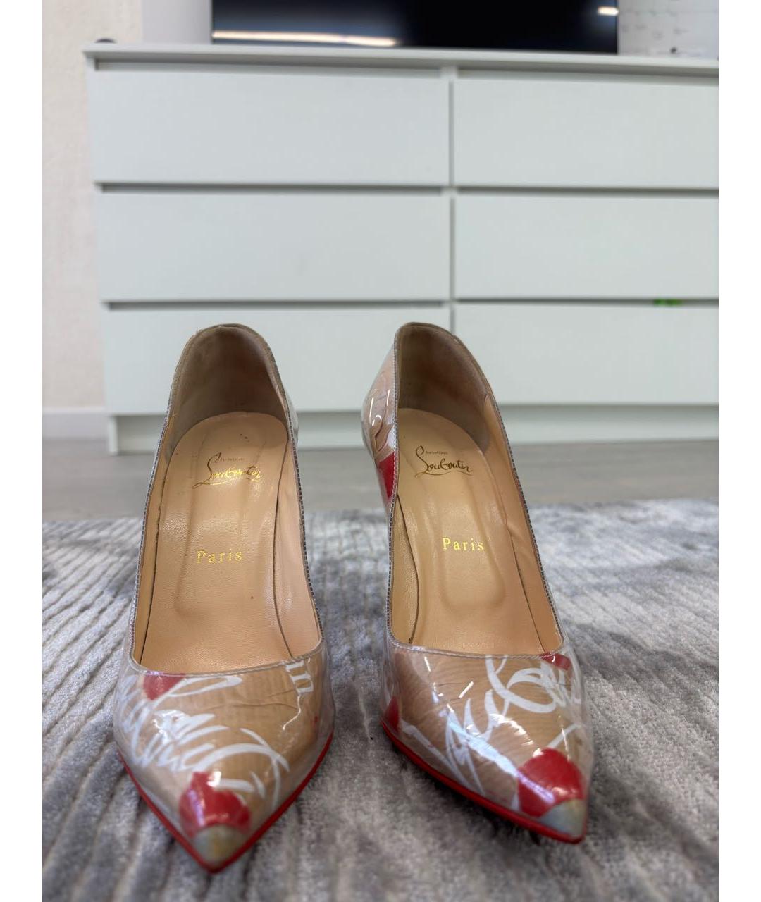 CHRISTIAN LOUBOUTIN Бежевые туфли, фото 7