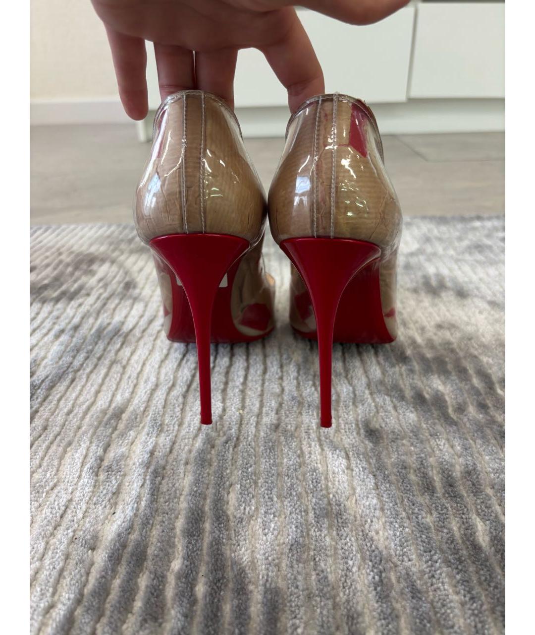 CHRISTIAN LOUBOUTIN Бежевые туфли, фото 4