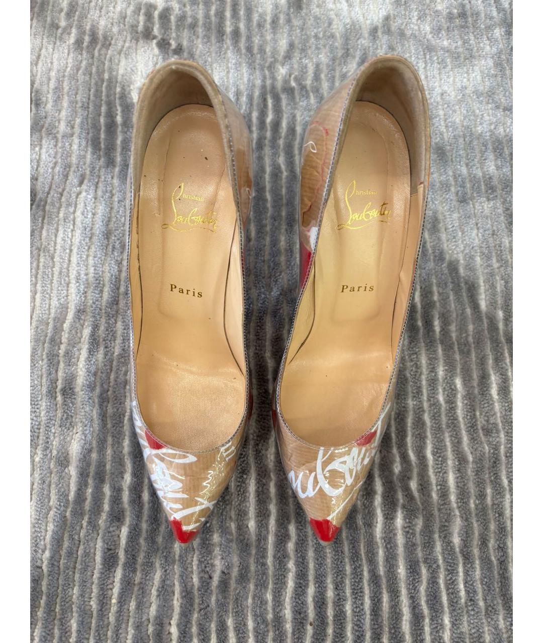 CHRISTIAN LOUBOUTIN Бежевые туфли, фото 2