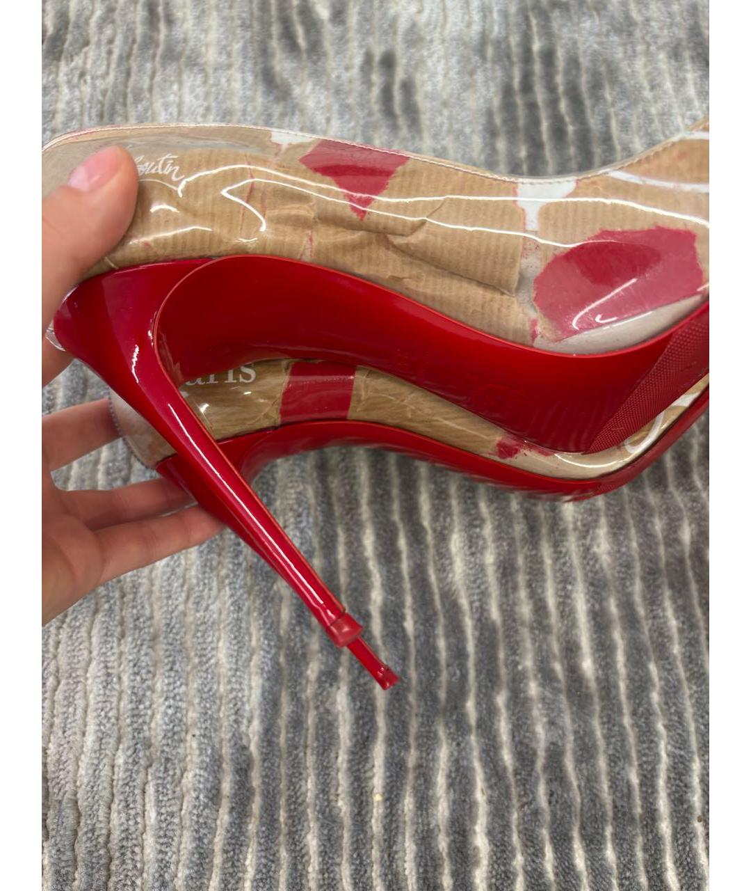 CHRISTIAN LOUBOUTIN Бежевые туфли, фото 6