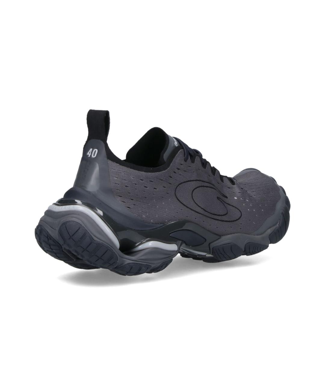 BALENCIAGA Серые синтетические низкие кроссовки / кеды, фото 4