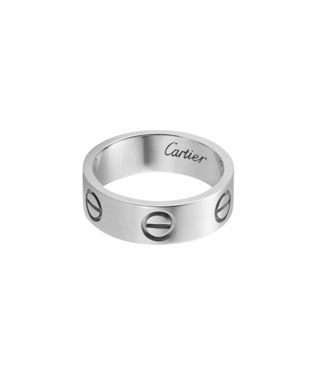 CARTIER Антрацитовое кольцо из белого золота, фото 1