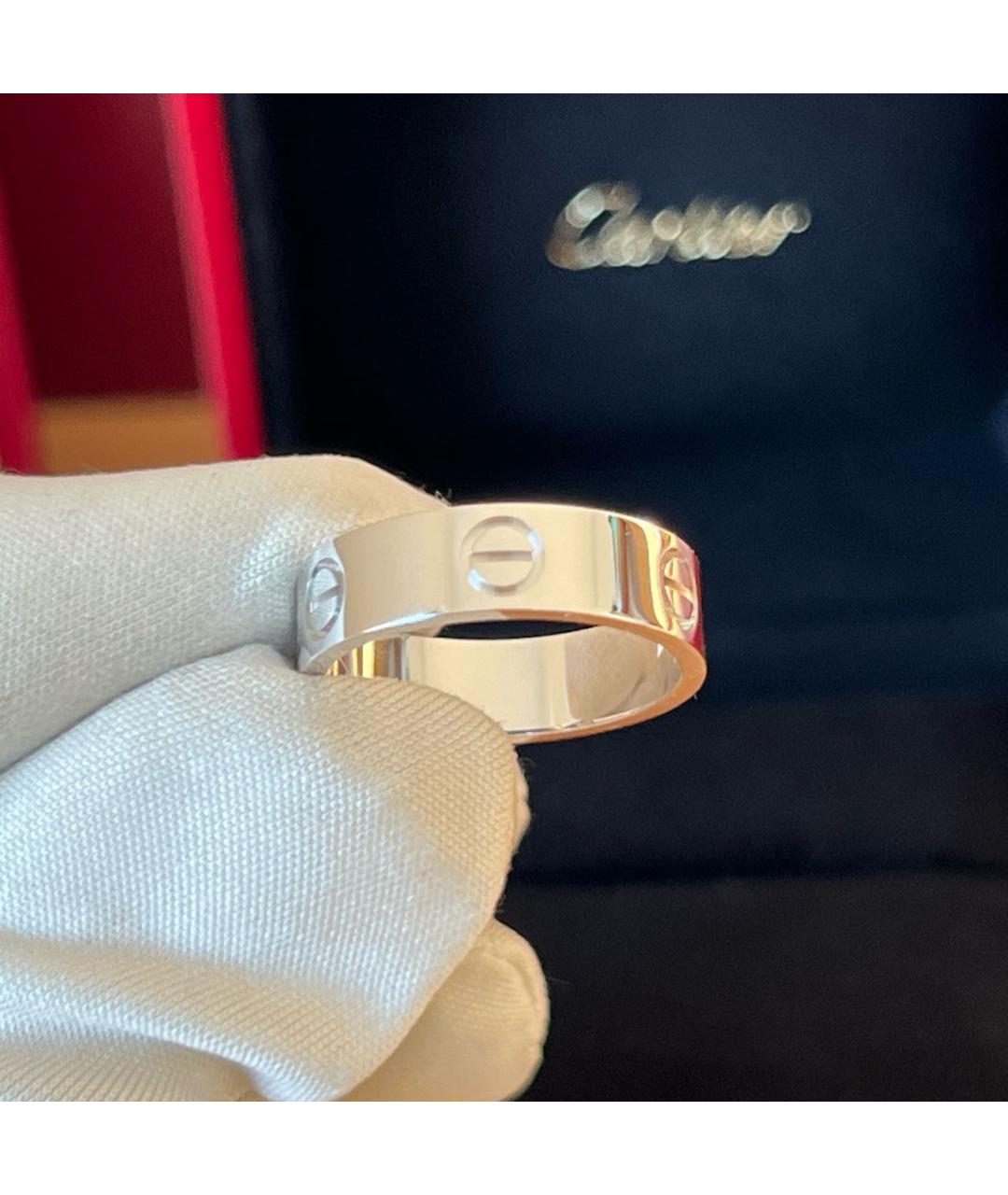 CARTIER Антрацитовое кольцо из белого золота, фото 6