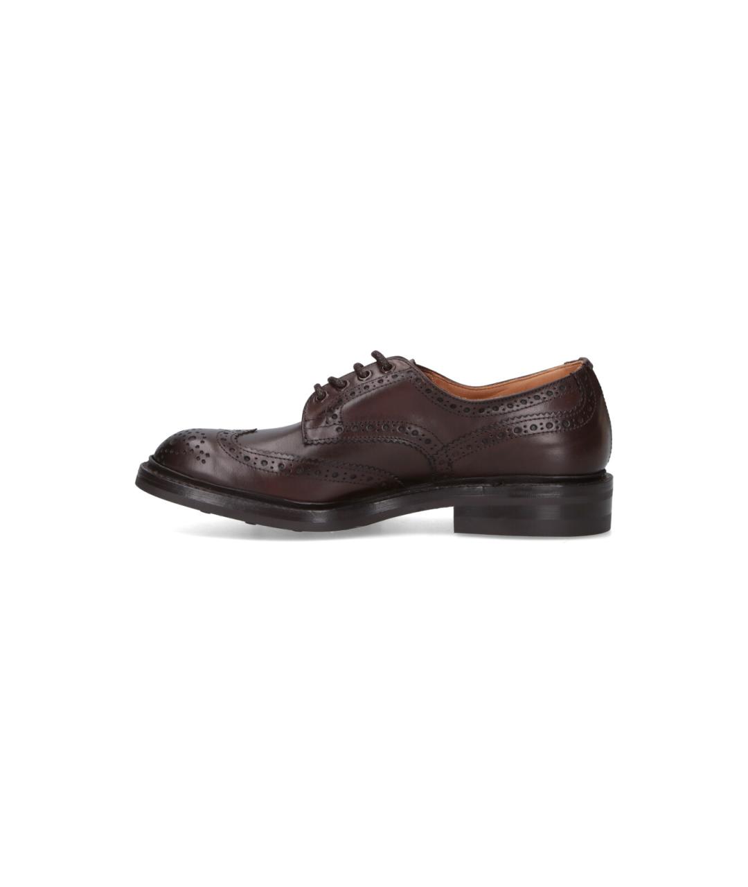TRICKER'S Коричневые кожаные низкие ботинки, фото 3