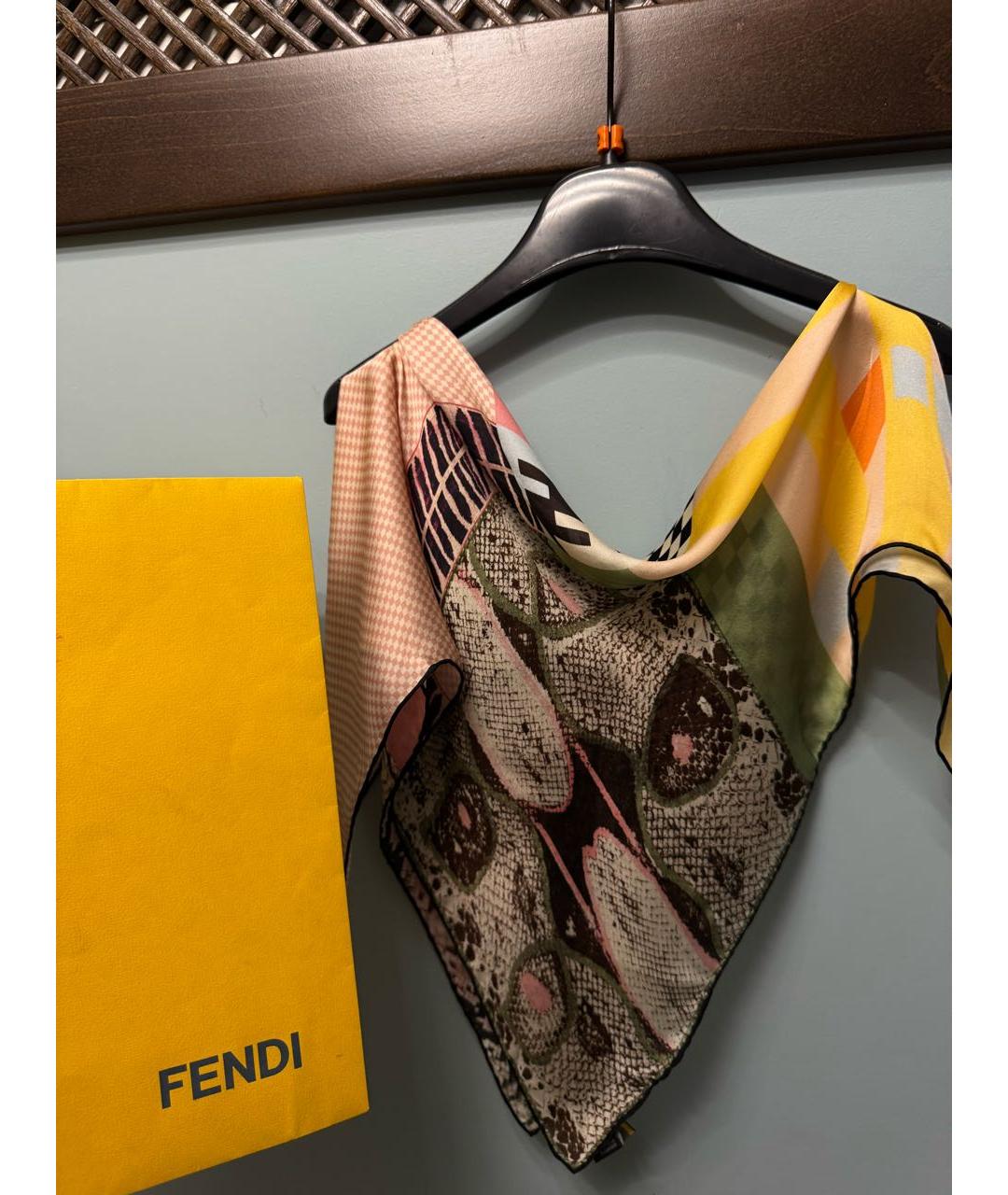 FENDI Мульти платок, фото 4