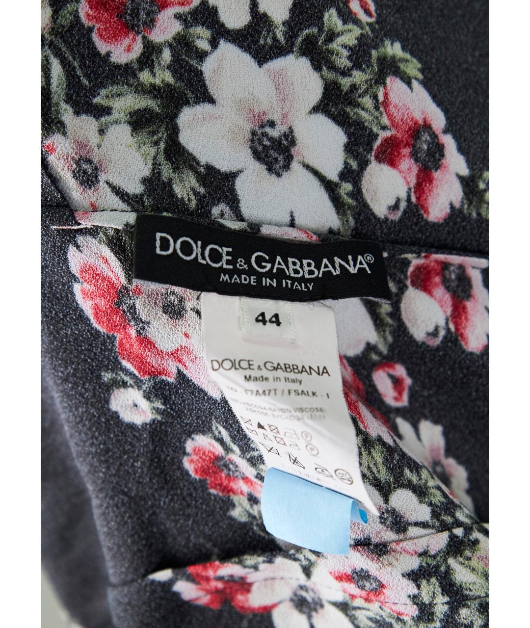 DOLCE&GABBANA Черная вискозная блузы, фото 5