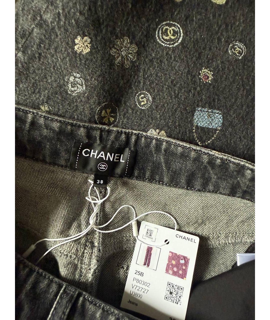 CHANEL Мульти прямые джинсы, фото 4
