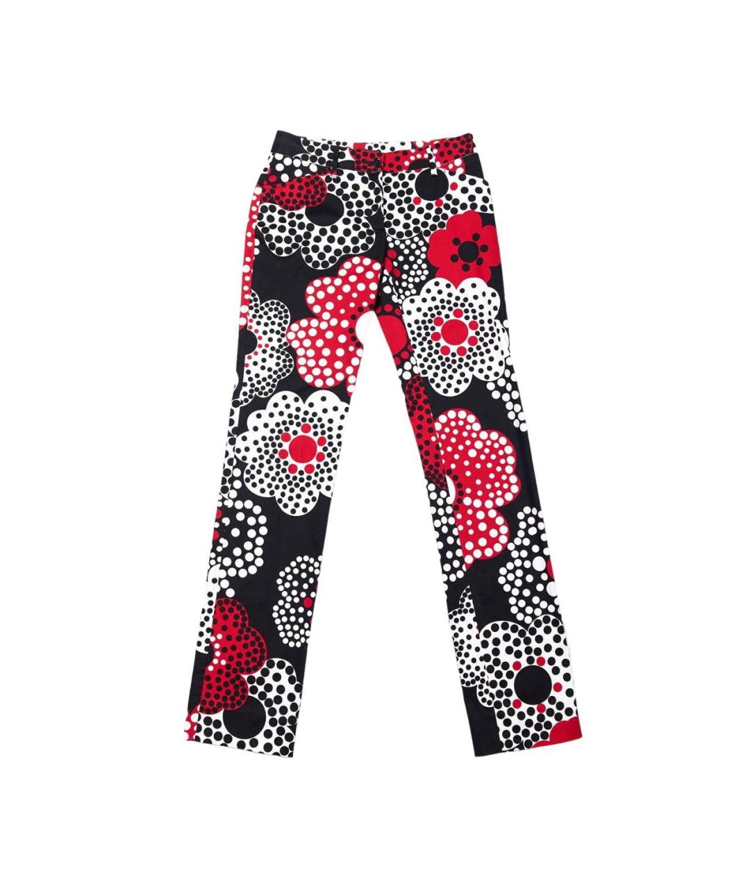 DOLCE&GABBANA Мульти хлопковые прямые брюки, фото 6