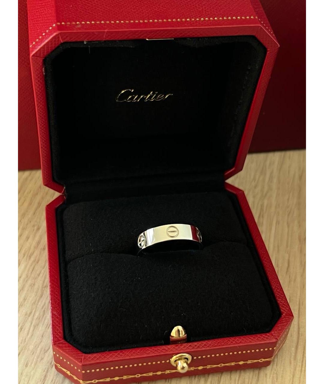 CARTIER Антрацитовое кольцо из белого золота, фото 3