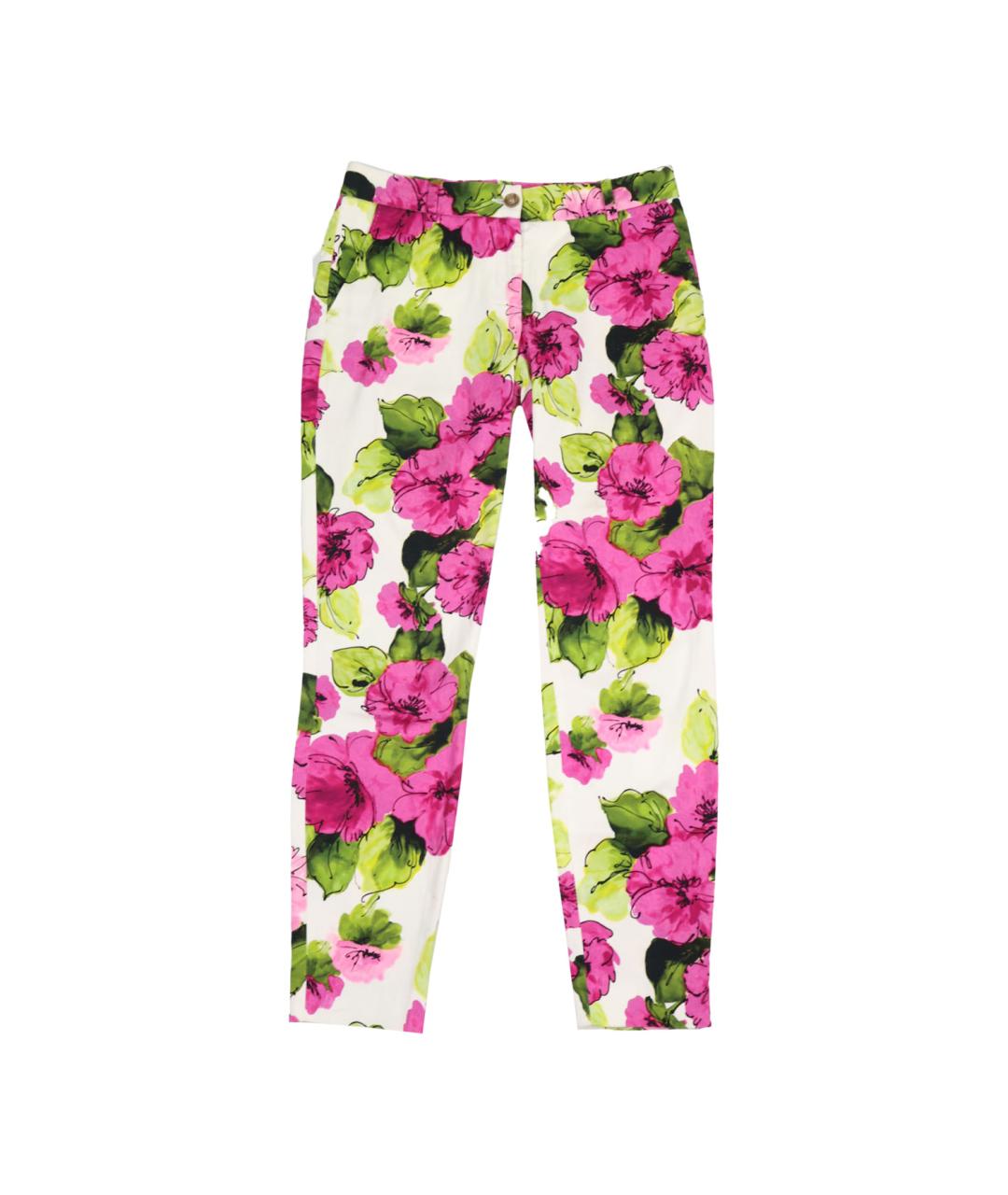 DOLCE&GABBANA Мульти хлопковые прямые брюки, фото 7