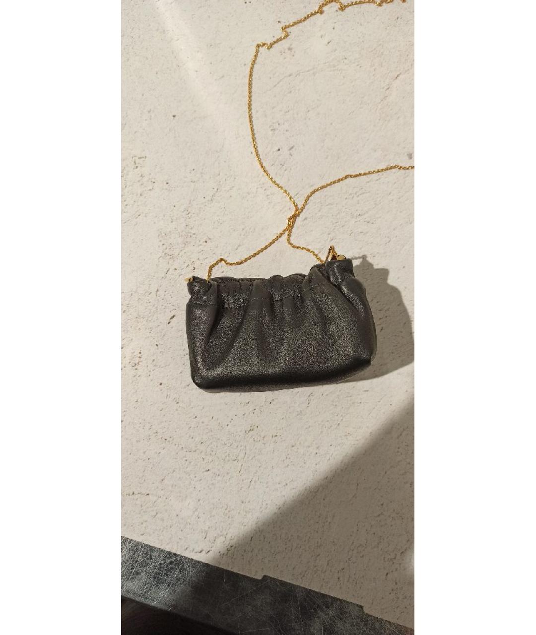 FENDI Черная кожаная сумка через плечо, фото 2