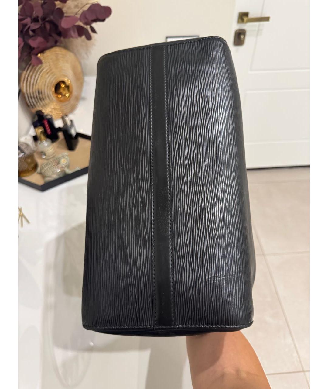 LOUIS VUITTON Черная сумка с короткими ручками, фото 4