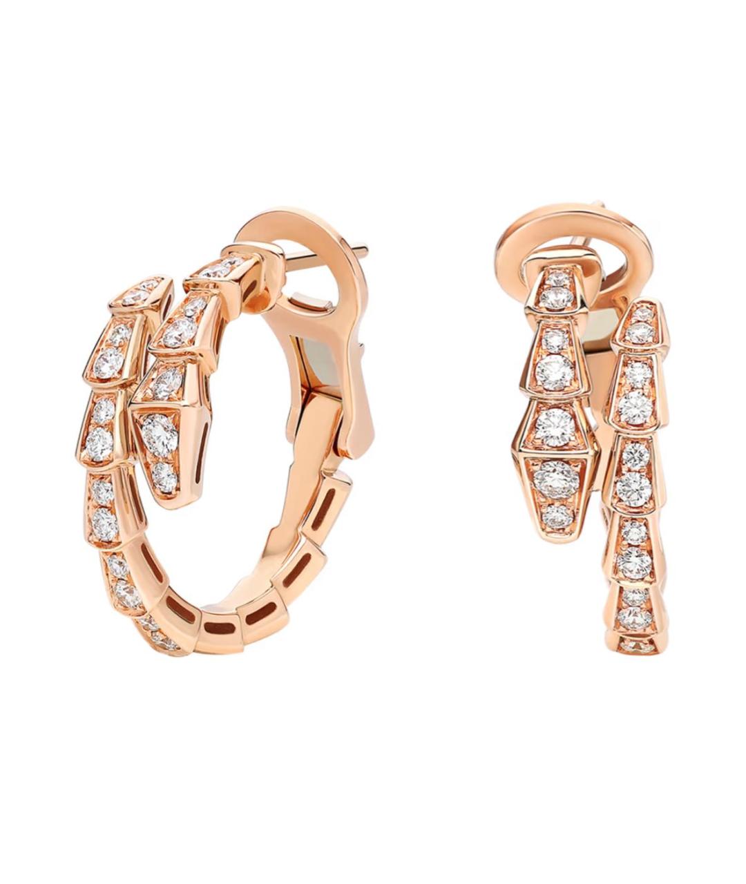 BVLGARI Розовые серьги из розового золота, фото 1