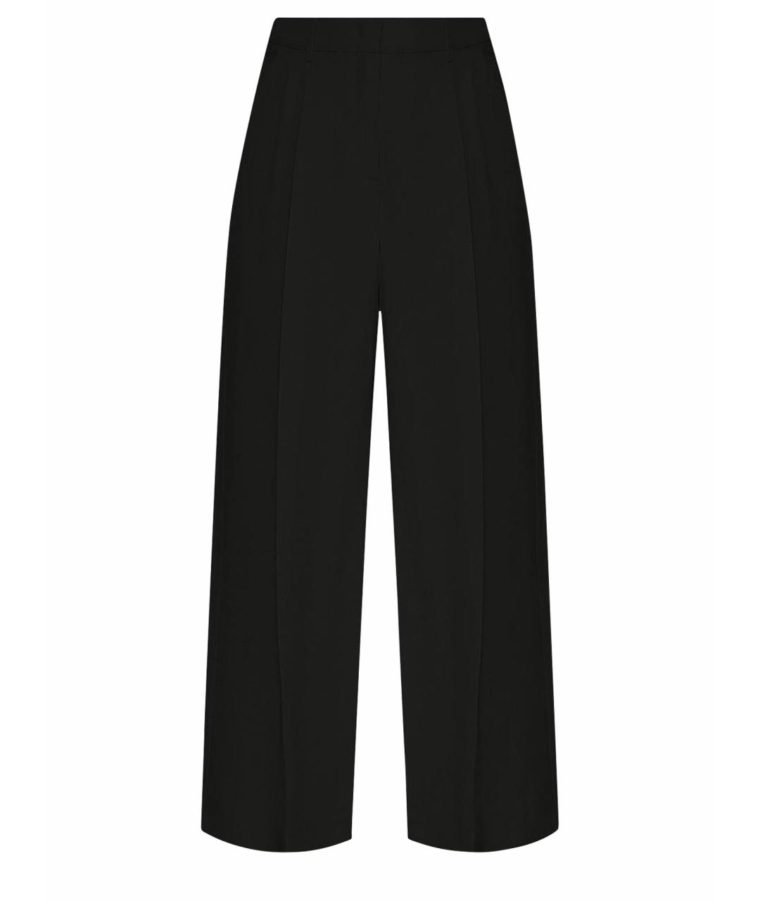 WEEKEND MAX MARA Черные прямые брюки, фото 1