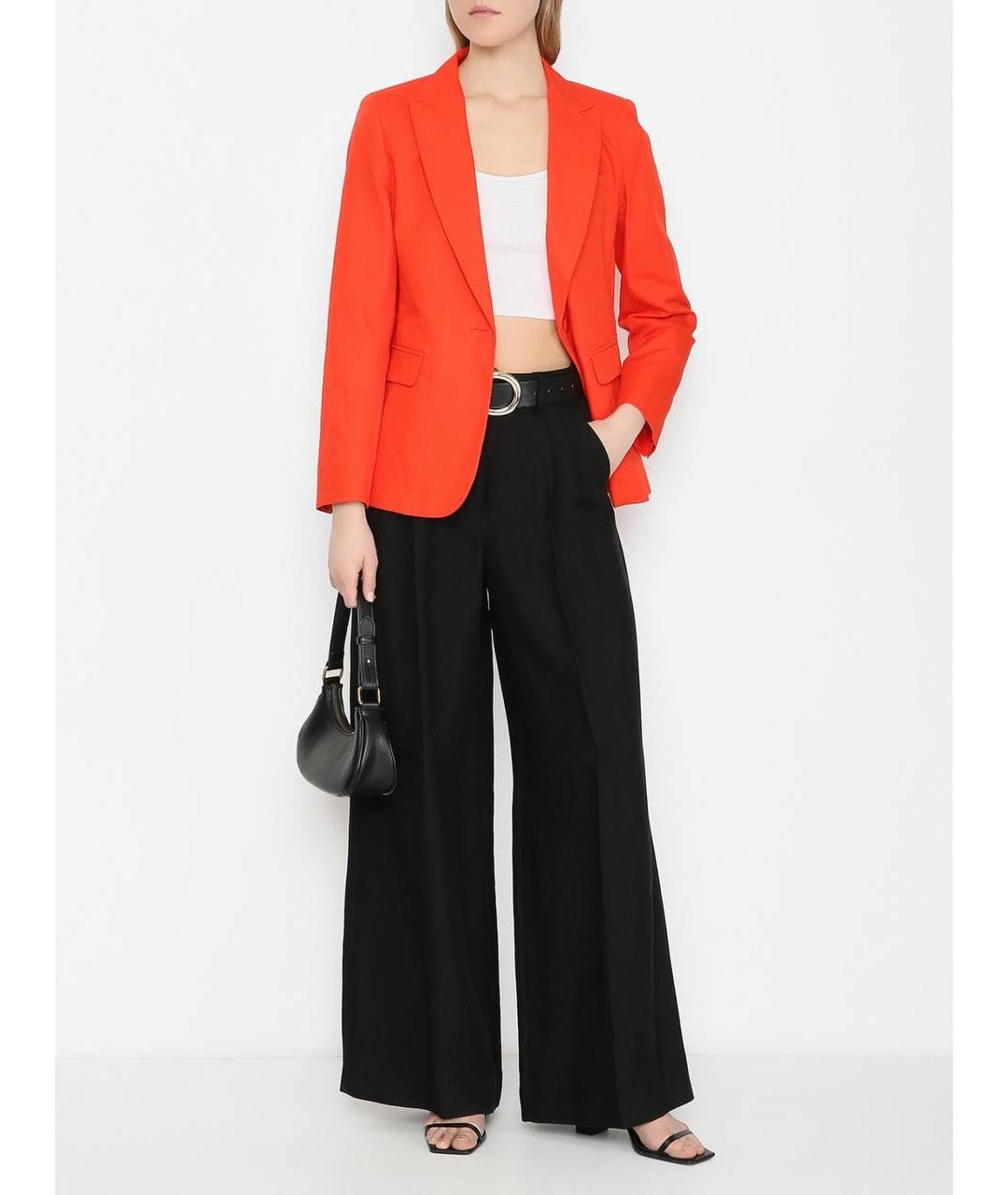 WEEKEND MAX MARA Черные прямые брюки, фото 5