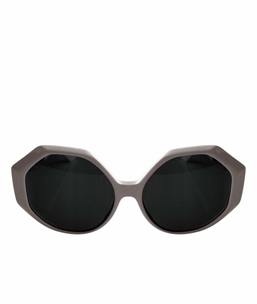 VERSACE Белые пластиковые солнцезащитные очки, фото 1