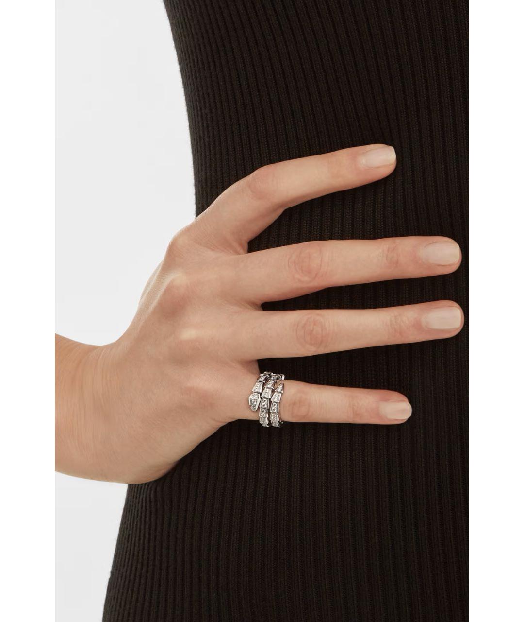 BVLGARI Белое кольцо из белого золота, фото 3