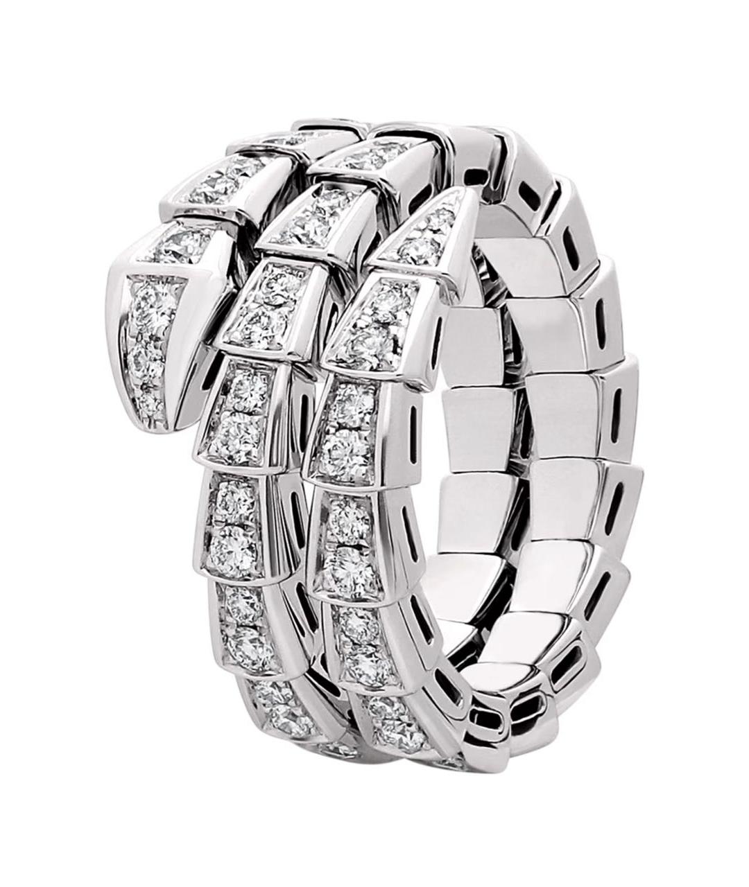 BVLGARI Белое кольцо из белого золота, фото 1