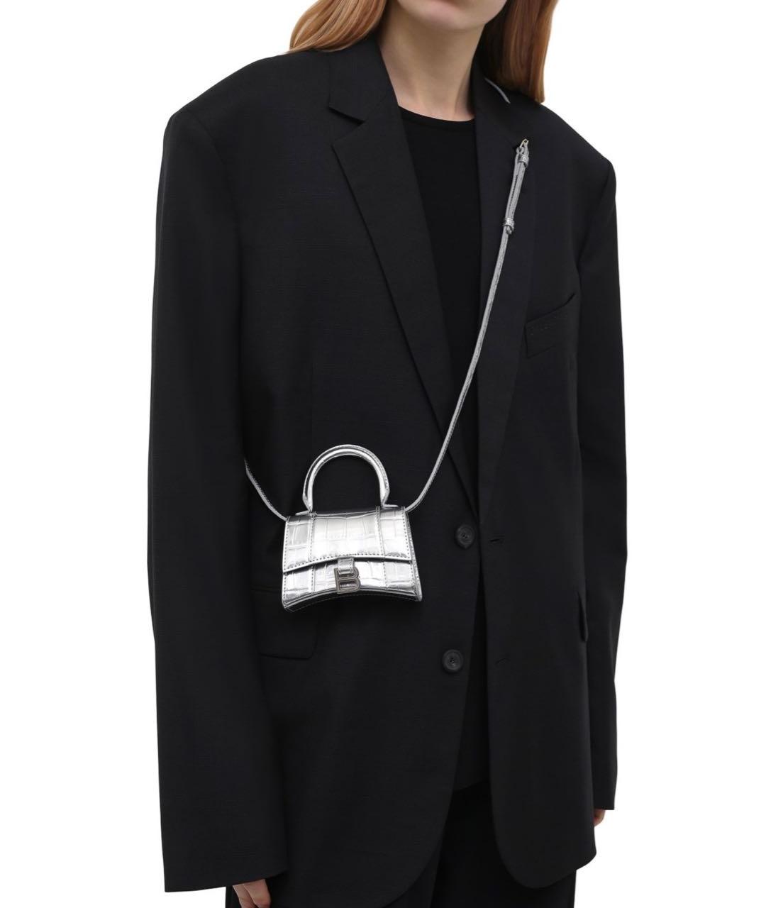 BALENCIAGA Розовая кожаная сумка через плечо, фото 8