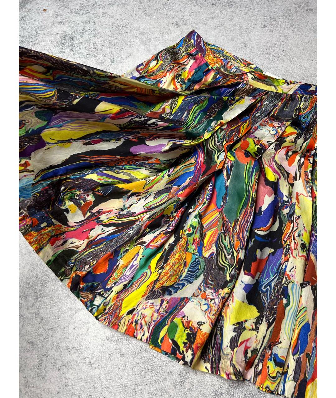 DRIES VAN NOTEN Мульти вискозная юбка миди, фото 7