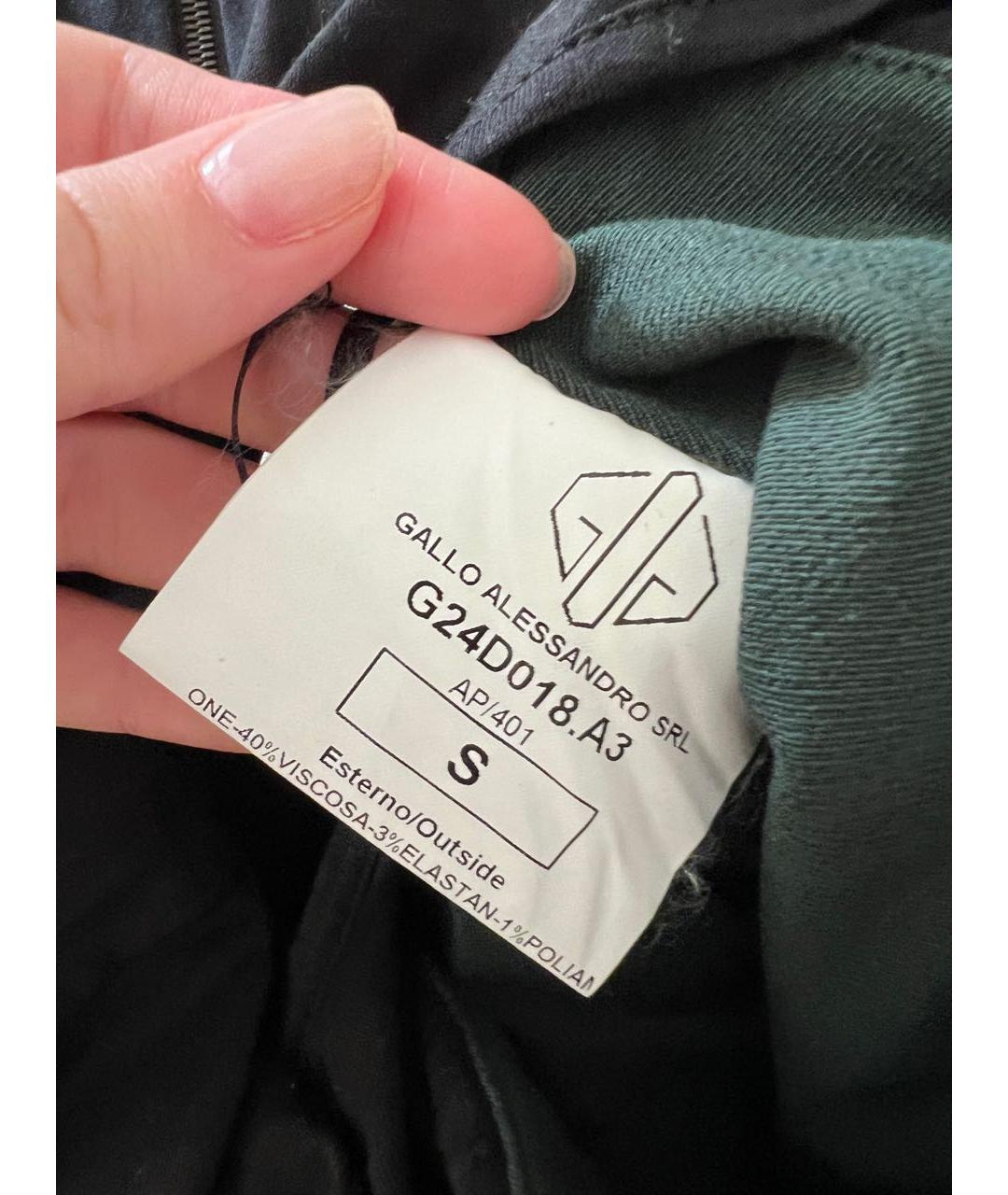 GOLDEN GOOSE DELUXE BRAND Черный хлопковый комбинезон, фото 5