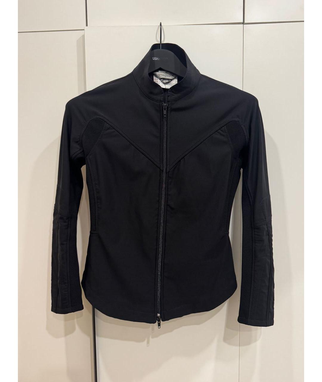 SPORTMAX Черная полиамидовая спортивная куртка, фото 9
