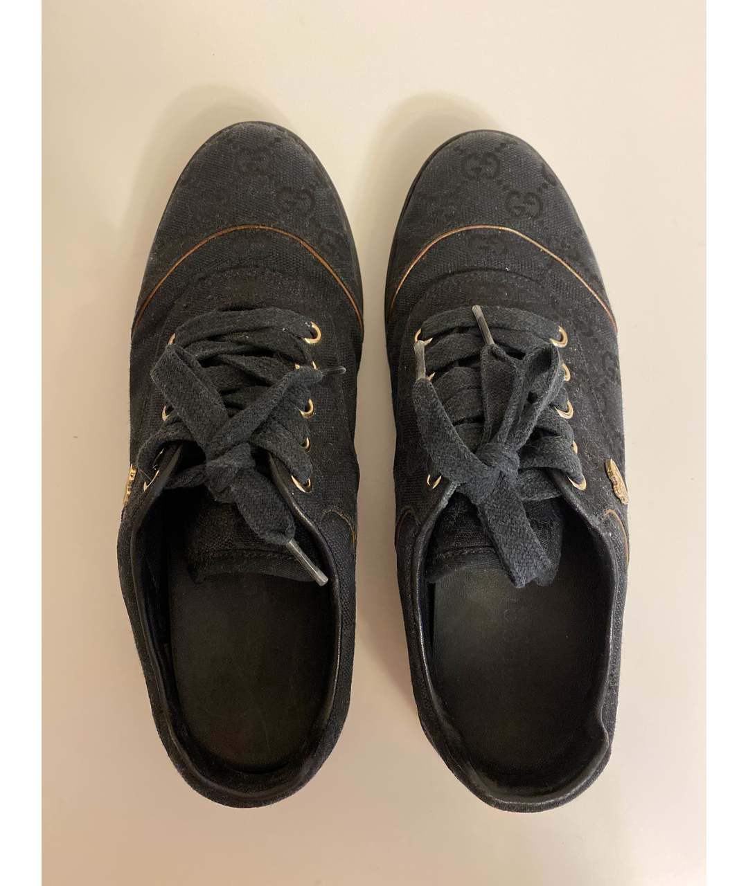 GUCCI Черные текстильные кроссовки, фото 3