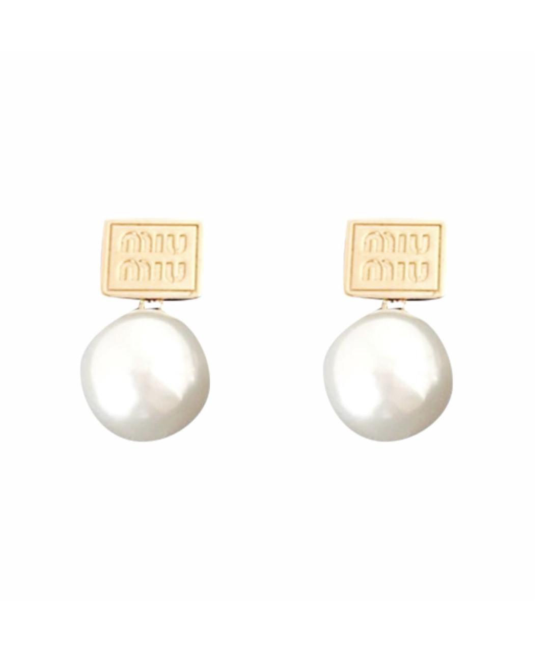 MIU MIU Золотые серьги, фото 1