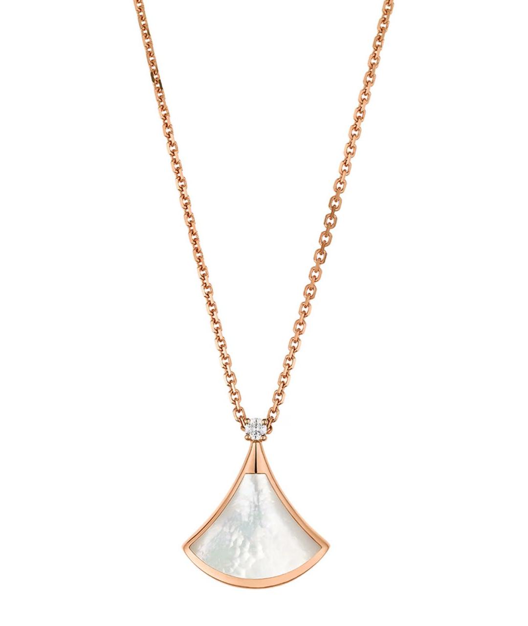 BVLGARI Белая цепочка из розового золота, фото 1