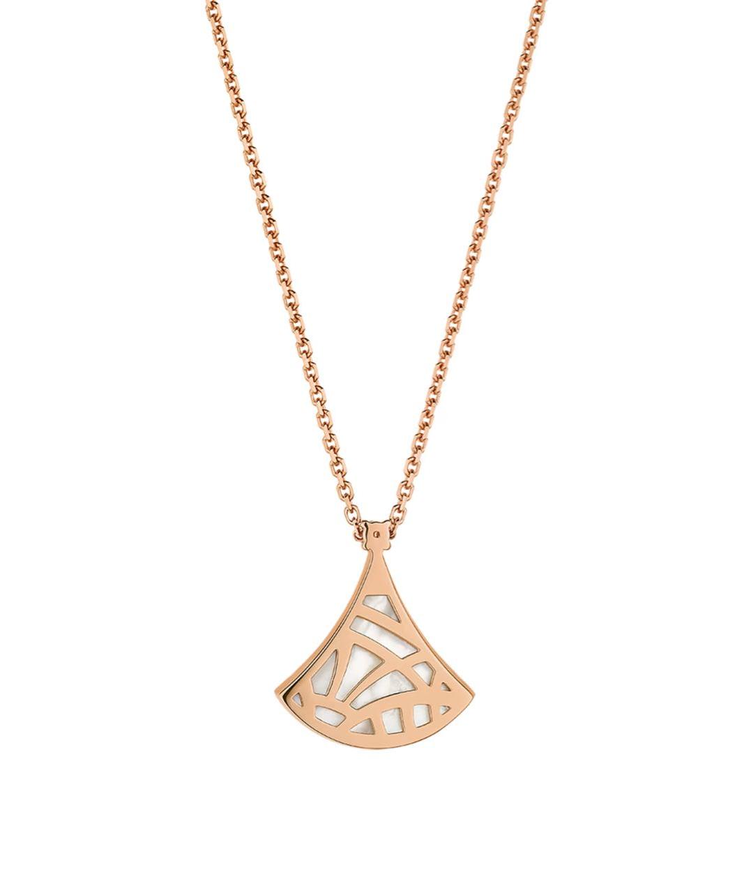 BVLGARI Белая цепочка из розового золота, фото 4