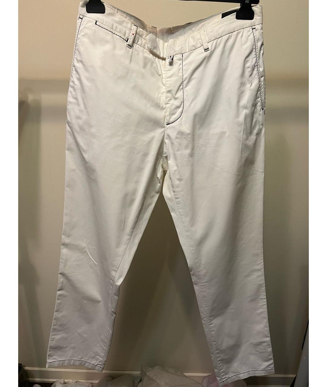 KITON Белые хлопковые джинсы скинни, фото 9