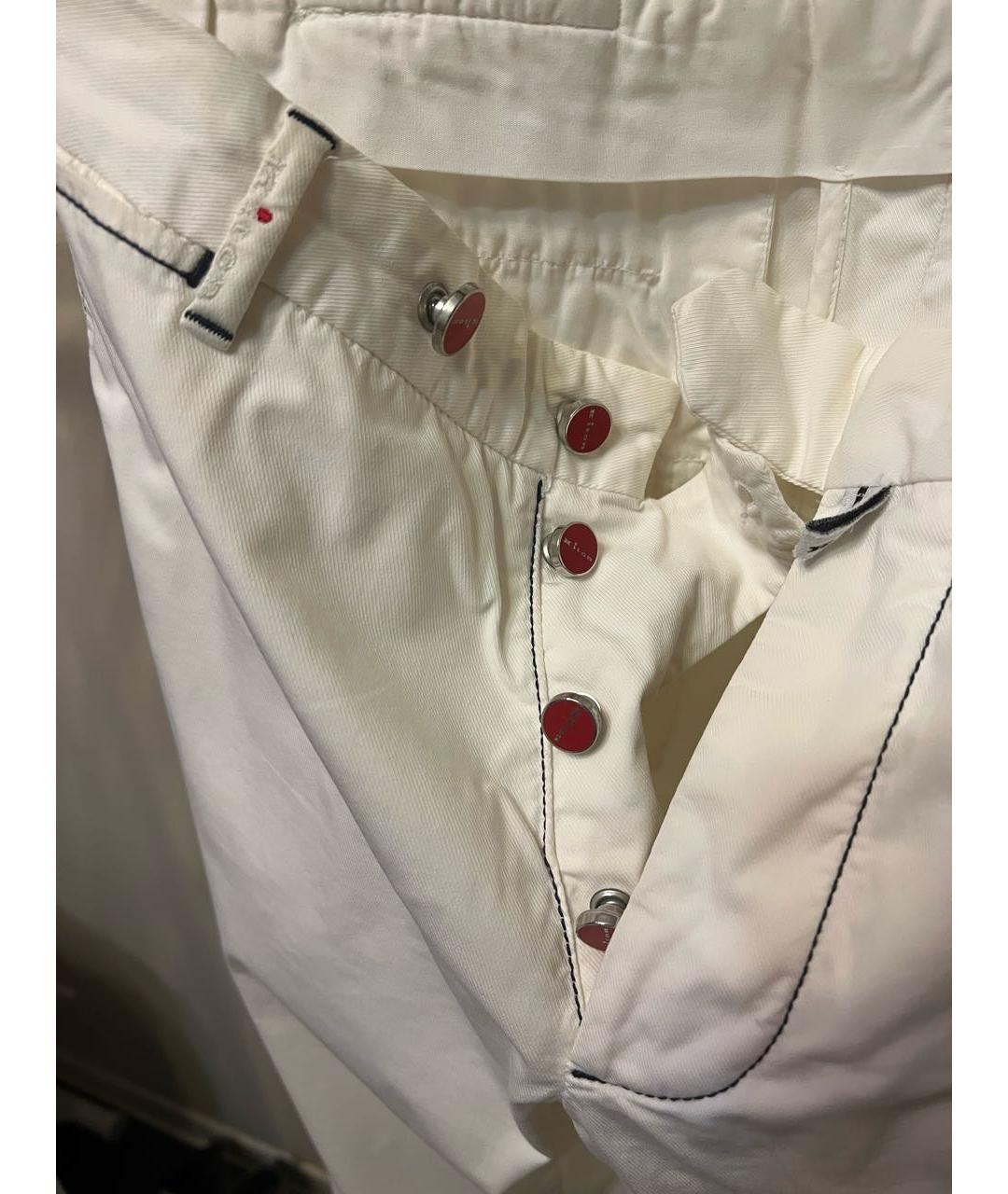 KITON Белые хлопковые джинсы скинни, фото 4
