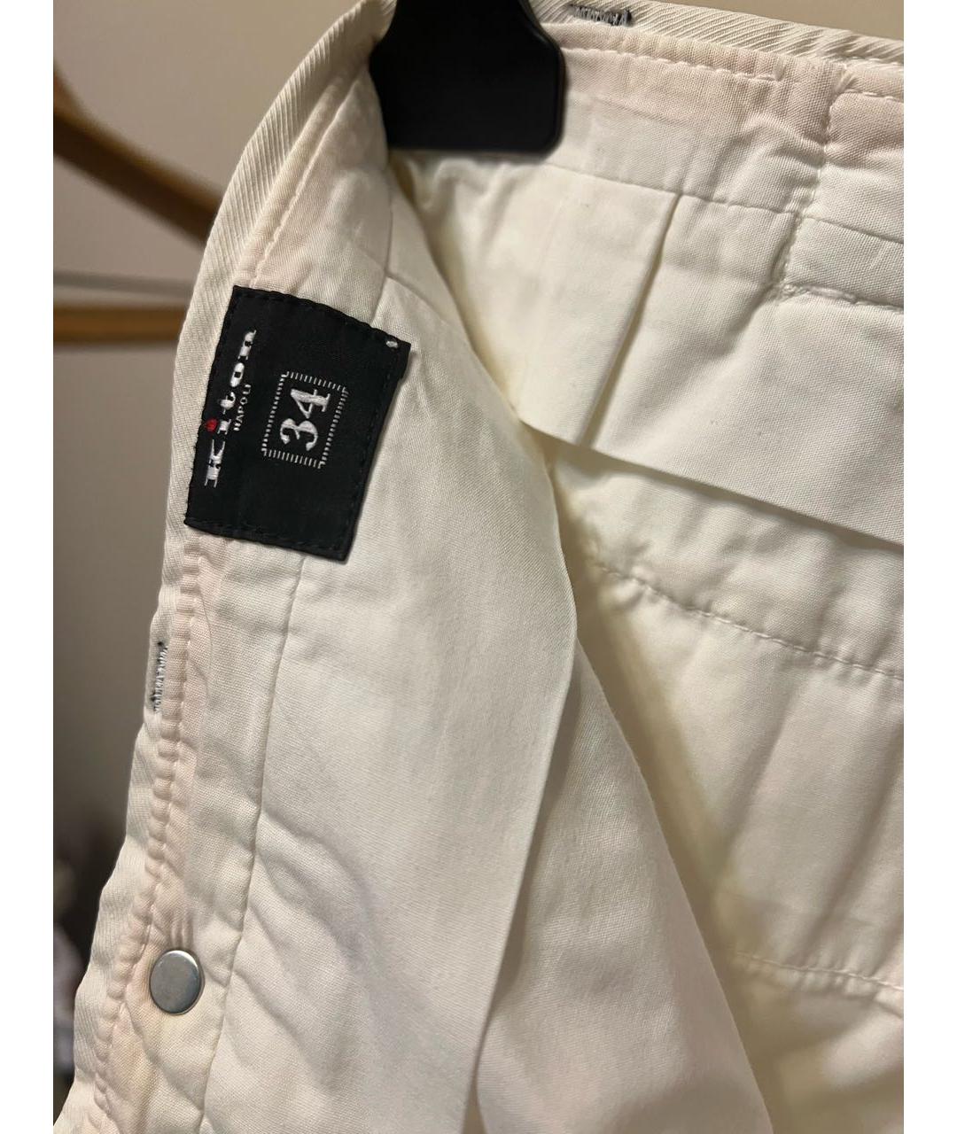 KITON Белые хлопковые джинсы скинни, фото 6