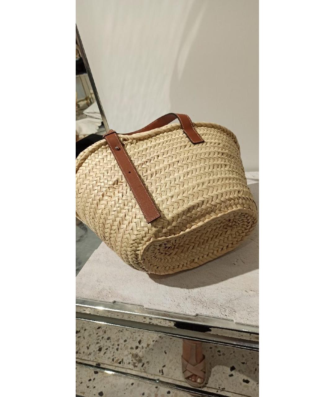 LOEWE Бежевая сумка тоут, фото 5