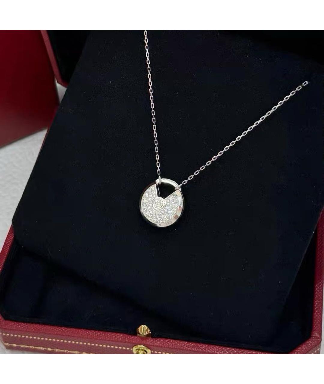 CARTIER Белое колье из белого золота, фото 3