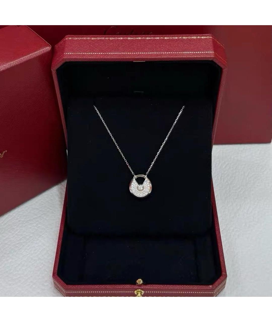 CARTIER Белое колье из белого золота, фото 6