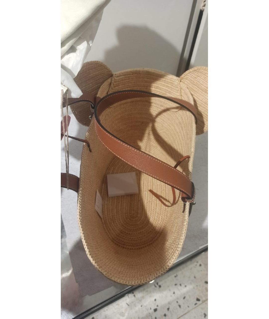 LOEWE Бежевая сумка тоут, фото 7
