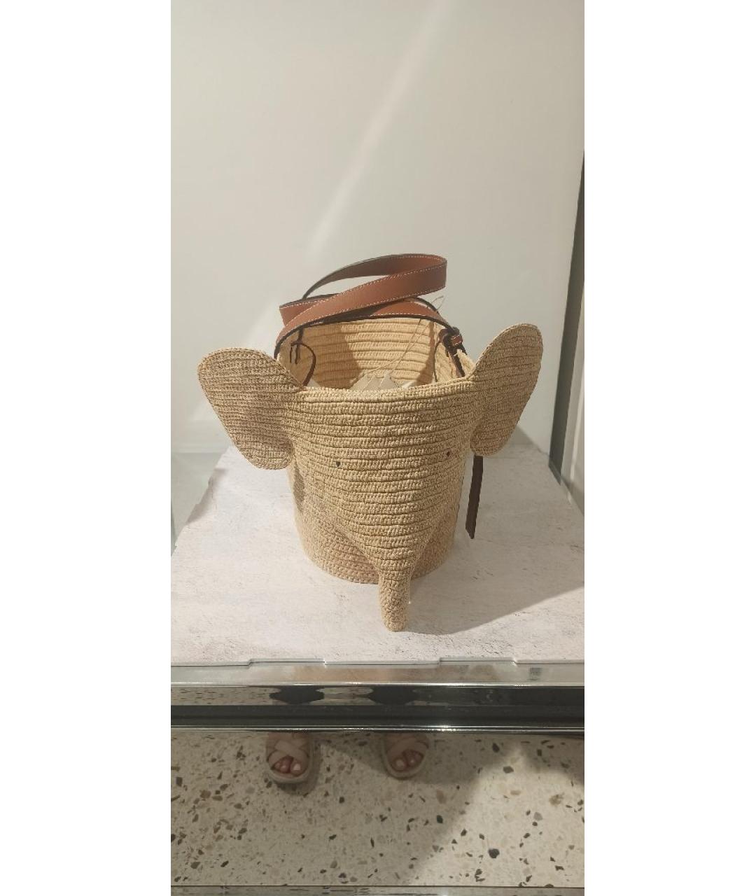 LOEWE Бежевая сумка тоут, фото 2