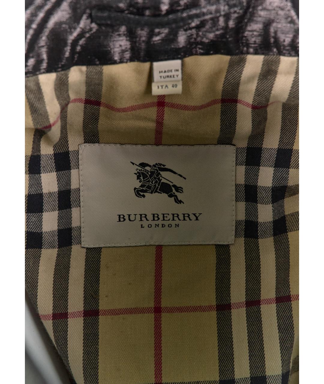 BURBERRY Черная шерстяная куртка, фото 4