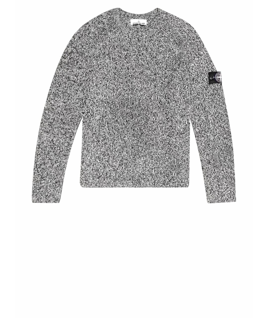 STONE ISLAND Черный льняной джемпер / свитер, фото 1