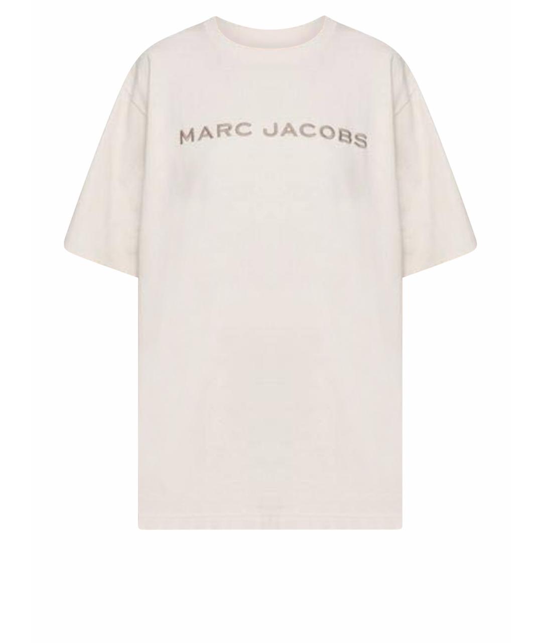 MARC JACOBS Бежевая хлопковая футболка, фото 1
